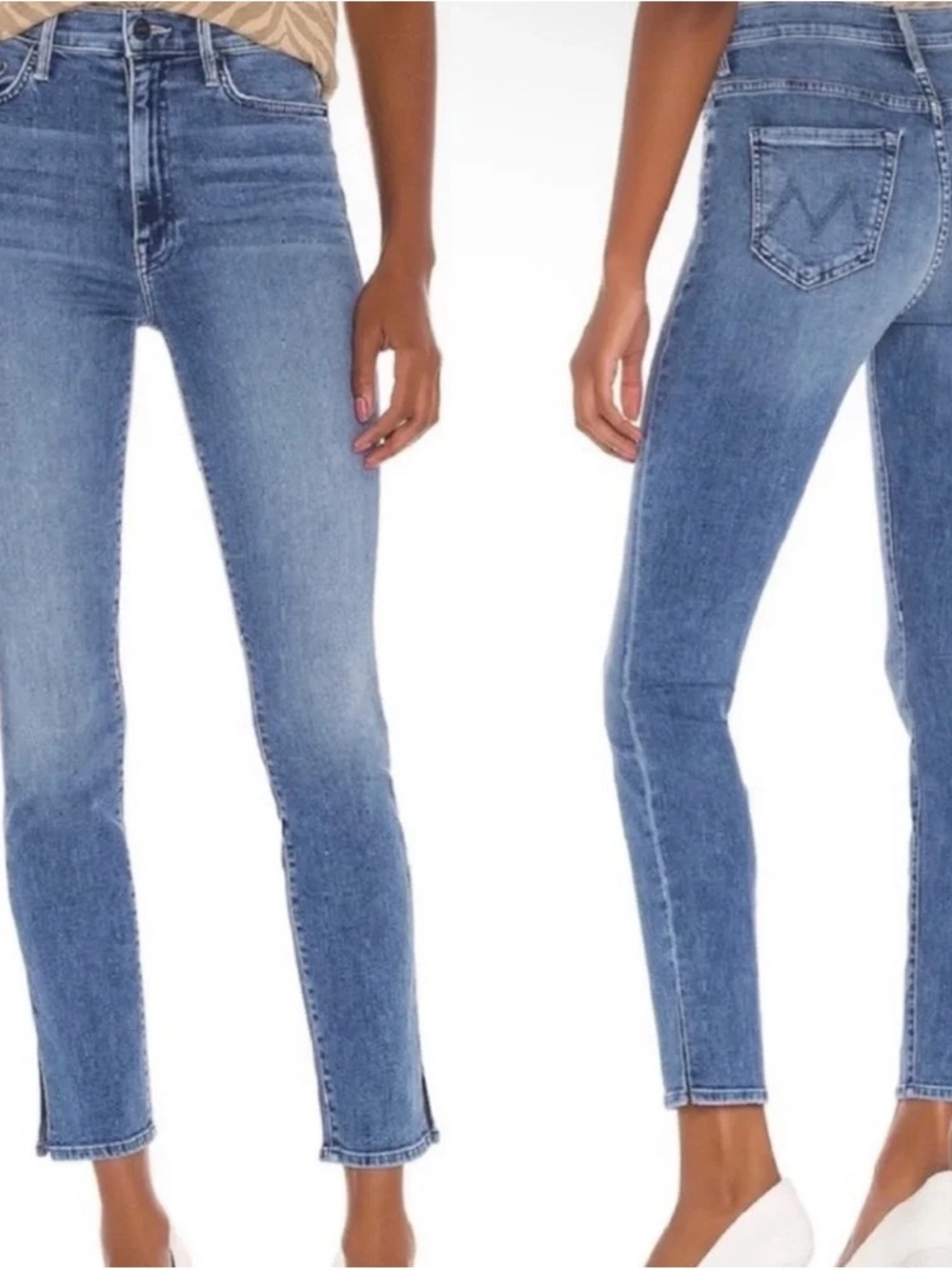 MOTHER The Swooner Ankle Slice Jeans